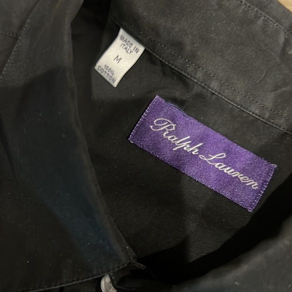 Ralph Lauren Purple label beaded Western shirt size M pearl snap buttons Cowboy - Picture 7 of 14